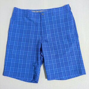 Ben Hogan golf shorts men's size 34 blue colour chequered pattern